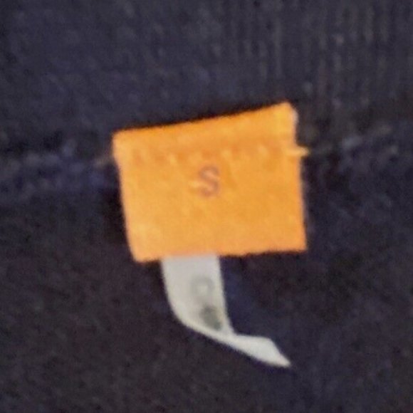 Tory Burch Navy Blue multi-floral cardigan thin wool Size Small - Picture 5 of 7